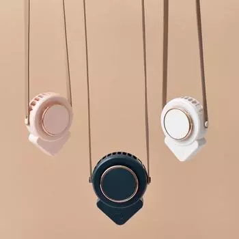 Удобный подвесной охлаждающий вентилятор, перезаряжаемый, компактный розовый