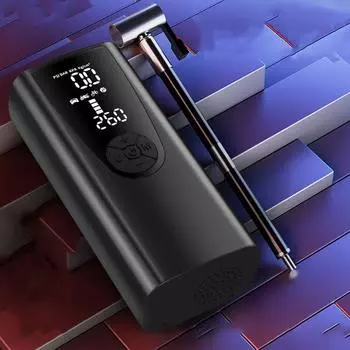 Удобный портативный электрический беспроводной насос для накачивания шин с постоянным ферромагнитным двигателем компактный