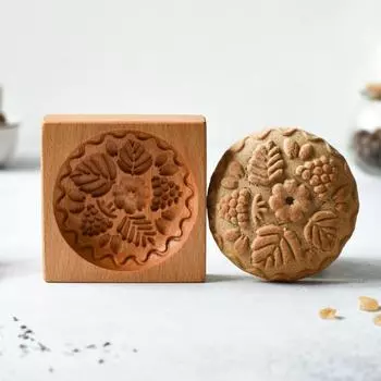 Удобный, прочный, привлекательный, нежный принт, термостойкий принт, форма для лунного пирога, инструмент для выпечки, форма для печенья 2