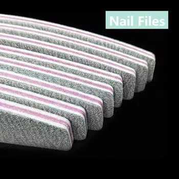 Удобный профессиональный маникюрный блок для полировки ногтей, шлифовальный стержень, серая наждачная бумага, инструмент для напильника для акрилового геля 1pc