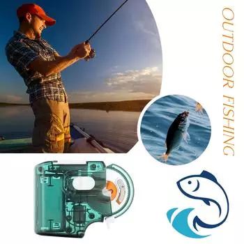 Удобный противоударный электрический рыболовный крючок для быстрой привязки, рыболовный ярус, быстрые рыболовные крючки, устройство для связывания лески, оборудование для рыбалки чёрный