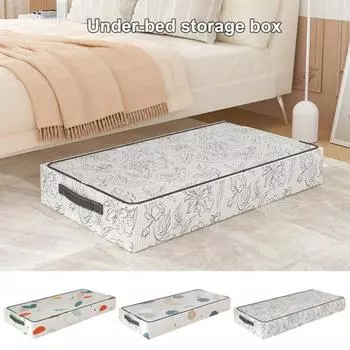 Удобный прозрачный нейлон широкого применения в общежитии под кроватью, ящик для хранения одеял, аксессуары для общежития, сумка для хранения одеял L C