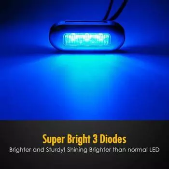 Удобный светильник высокой яркости, водонепроницаемый синий светодиод 12 В, палубная лампа для каюты для лодки