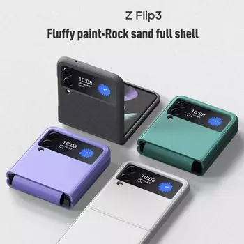 Удобный тонкий складной чехол с защитой от пыли для Samsung Galaxy Z Flip 3 5g Flip3 Нескользящий чехол для мобильного телефона for samsung z flip 3 зелёный