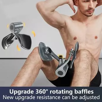 Удобный тренажер для мышц ног, вращающаяся на 360 градусов перегородка, стабильный фитнес серый