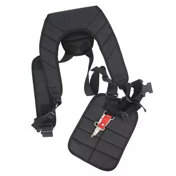 Удобный триммерный ремень с двойной плечевой лямкой, регулируемый для кустореза и триммера