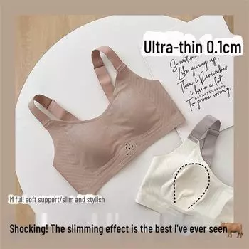 Удобный, ультратонкий бесшовный бюстгальтер для женщин с большой, маленькой или боковой грудью; антипровисающий, большой размер, без косточек. L
