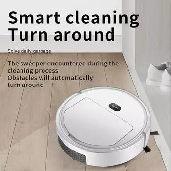 Удобный умный ультратонкий пылесос, бесшумная глубокая очистка чёрный