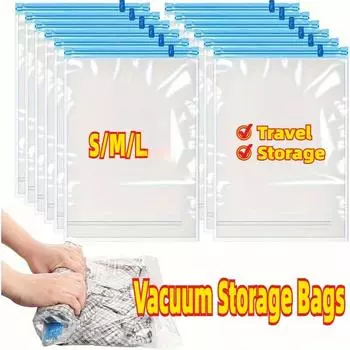 Удобный вакуумный мешок, домашний органайзер, одеяла, вакуумный мешок для хранения одежды, водонепроницаемые компрессионные подушки для путешествий, экономия места, подушки безопасности S 1PC