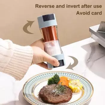 Удобный видимый дизайн, широко используемая компактная количественная бутылка для хранения соли, банка для специй, инструмент, кухонные аксессуары, бутылка для приправы хаки