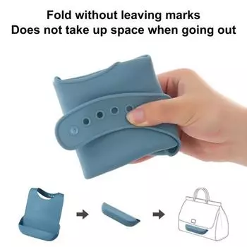 Удобный водонепроницаемый силиконовый нагрудник для пожилых людей без BPA для дома L фиолетовый