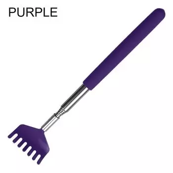 Удобный выдвижной массажер для чесания спины, выдвижной массажер для чесания спины фиолетовый