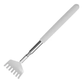 Удобный выдвижной массажер для чесания спины, выдвижной массажер для чесания спины белый