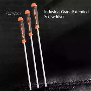Удобный высокопрочный ручной инструмент ударная отвертка длинный стержень прямой тип отвертки для дома