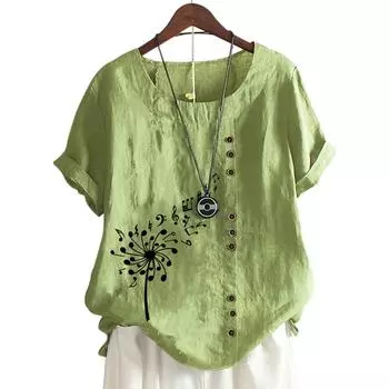 Удобный женский хлопковый топ с 11 вариантами цветов и принтом S кофейный