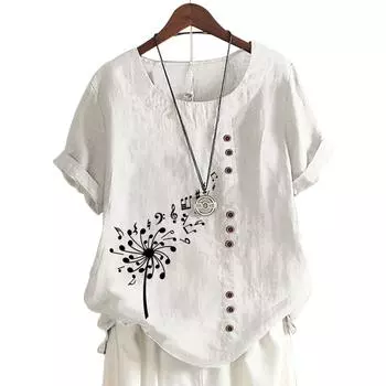 Удобный женский хлопковый топ с 11 вариантами цветов и принтом S кофейный