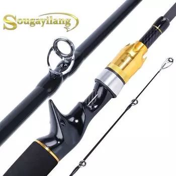 Удочка 1,8 м 2,1 м портативная сверхлегкая карбоновая дорожная удочка для пресноводной и соленой воды 1.8 m