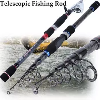 Удочка для приманки, телескопическая удочка, пресноводная рыбалка, ловля карпа, переносной окунь, лосось