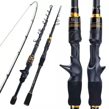 Удочка для спиннинга, 1,8 м/2,1 м, ручка из ЭВА, удобная ручка, удочка для спорта на открытом воздухе, морская удочка Spinning Rod1.8m