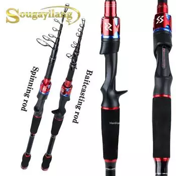 Удочка для удочки, спиннинговая удочка, литейная удочка, 1,8-2,4 м, рыболовные снасти из углеродного волокна Casting Rod 1.8M