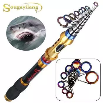 Удочка из сверхтвердого углеродного волокна 99%, телескопическая удочка, морская удочка, рыболовный инструмент, спиннинговые удочки 1.8 m