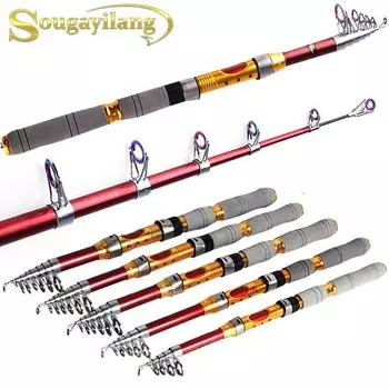 Удочка из углеродного волокна телескопическая спиннинговая удочка для морской или пресноводной рыбалки 1.8 m