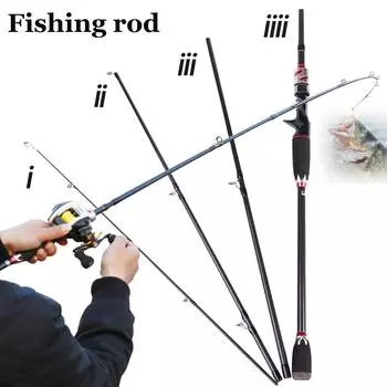 Удочка для ловли рыбы 2.1M красный