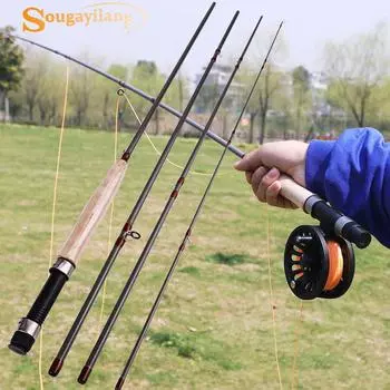 Удочка нахлыстом, 4 шт., легкая удочка нахлыстом, удочки, портативная удочка, инструменты для ловли нахлыстом fly fishing rod