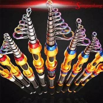 Удочки Два стиля, шесть размеров, 99% карбоновая телескопическая удочка 1.8 m синий