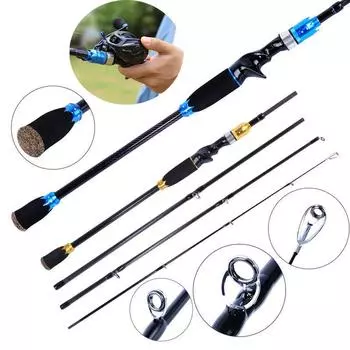 Удочки с 24-тонной удочкой из углеродного волокна, сверхлегкой литейной удочкой 1.8M синий