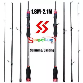 Удочки Спиннинговая удочка Литейная удочка Портативная сверхлегкая удочка Снасти для пресноводной и морской рыбалки