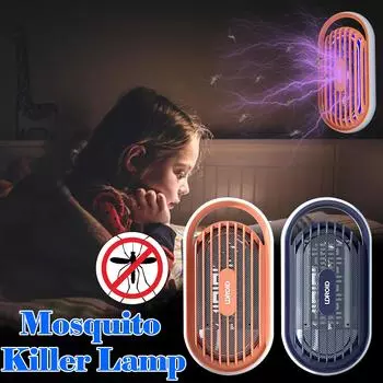 UDROD X7 Настенная вилка Электрический уничтожитель комаров Крытый фиолетовый светильник Уничтожитель комаров 365UV синий