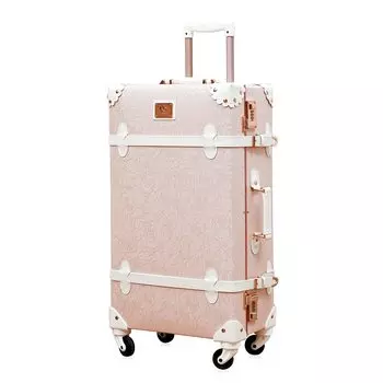 uerecity милый чемодан классический багажник багажник розовый чехол для переноски милый детский для девочек ручная кладь