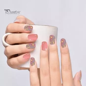 УФ 3D наклейка для ногтей, полноцветный гель без следов, красивый легкий патч для ногтей для комфорта в течение всего дня C