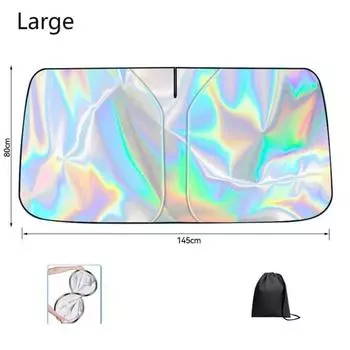 УФ-Анти Солнцезащитный экран на лобовое стекло Антибликовый козырек на лобовое стекло Новый солнцезащитный экран для переднего окна Автомобиль Large