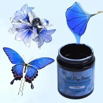УФ-DIP смоляный клей для проволоки, лепестков цветов, прозрачная жидкость, ультрафиолетовое отверждение, кристаллический клей, изготовление ювелирных изделий для начинающих белый
