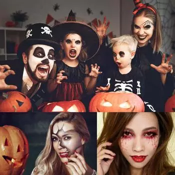 УФ-краска для лица и тела Blacklight Неоновая флуоресцентная светящаяся краска Активируемый водой пигмент для макияжа Dark & Light Blue