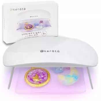 УФ-лампа для гелевых ногтей с удобной настройкой таймера геля. USB-лампа с месячной гарантией. (Кератта) Коврик UV-LED, складной, [в комплекте 6 шт.]