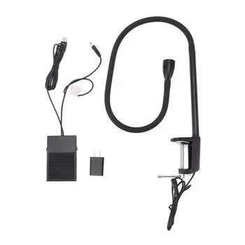 УФ-лампа для наращивания ресниц 395-400 нм УФ-светодиодная лампа для наращивания ресниц с зажимом и педалью