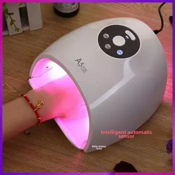 УФ-лампа для ногтей Quick-Dry SUN мощностью 48 Вт — без затемнения рук белый