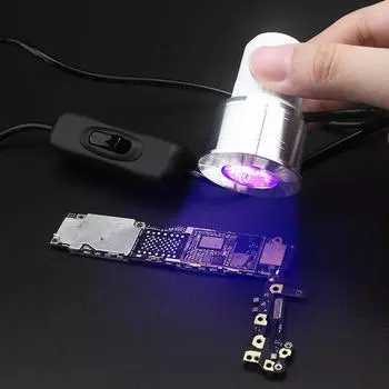 УФ-лампа для отверждения клея, ультрафиолетовая 5 Вт, USB-светодиодная фиолетовая лампа, светодиодная лампа, поддержка Plug&Play для ремонта телефона, флуоресцентная