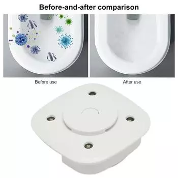 УФ-лампа для туалета Yousheng, интеллектуальный датчик, самоклеящийся USB-аккумулятор, очиститель для мусорных баков в помещении, фиолетовый свет, принадлежности для ванной комнаты белый