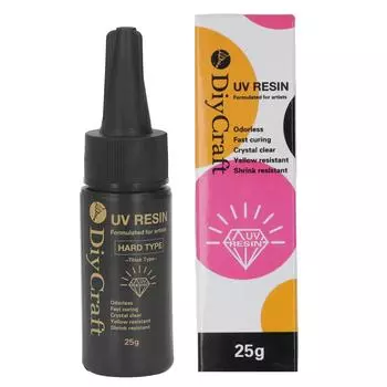 УФ-смола без запаха, прозрачная, быстросохнущая, универсальная, для бутылок, безопасная герметизация, прозрачная, для литья смолы 25g Thick Unscented Version