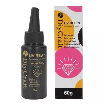 УФ-смола без запаха, прозрачная, быстросохнущая, универсальная, для бутылок, безопасная герметизация, прозрачная, для литья смолы 60g Thick Unscented Version