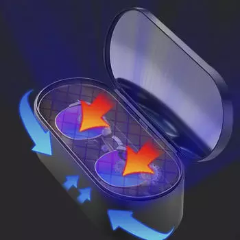 УФ-свет дезинфицирующее средство коробка дезинфекция детский подарок для соски очки наушники чёрный