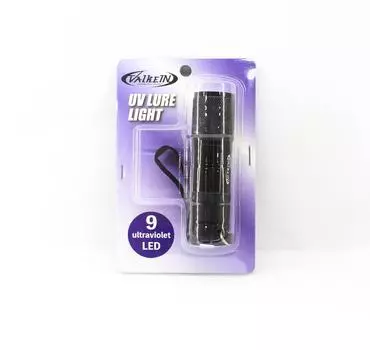 УФ-светильник Valkein для приманки на батарейках 90 x 25 мм черный (8471)