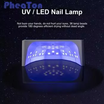 УФ-светодиодная лампа для ногтей, 168 Вт, сушилка для ногтей, быстросохнущая сушилка для геля для ногтей, умный датчик, 4 таймера, установка для отверждения геля для ногтей, машина для дизайна ногтей UK plug