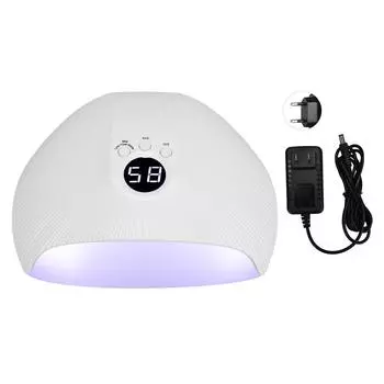 УФ-светодиодная лампа для ногтей 75 Вт, профессиональная домашняя лампа для маникюрного салона, ЖК-дисплей, сушилка для гель-лака (100240 В) 100240V EU Plug