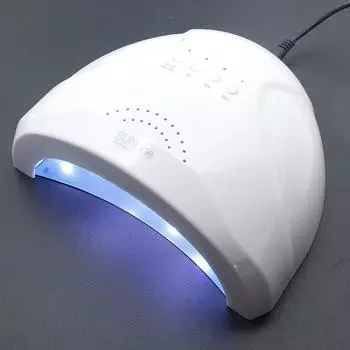 УФ-светодиодная лампа для ногтей с автоматическим датчиком, сушилка для геля и лака, быстросохнущая лампа для ногтей белый