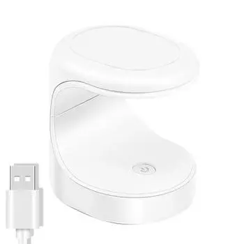 УФ-светодиодная лампа для сушки ногтей — портативная и удобная сушилка для гель-лака для ногтей с USB-кабелем — идеально подходит для использования дома и в путешествиях чёрный